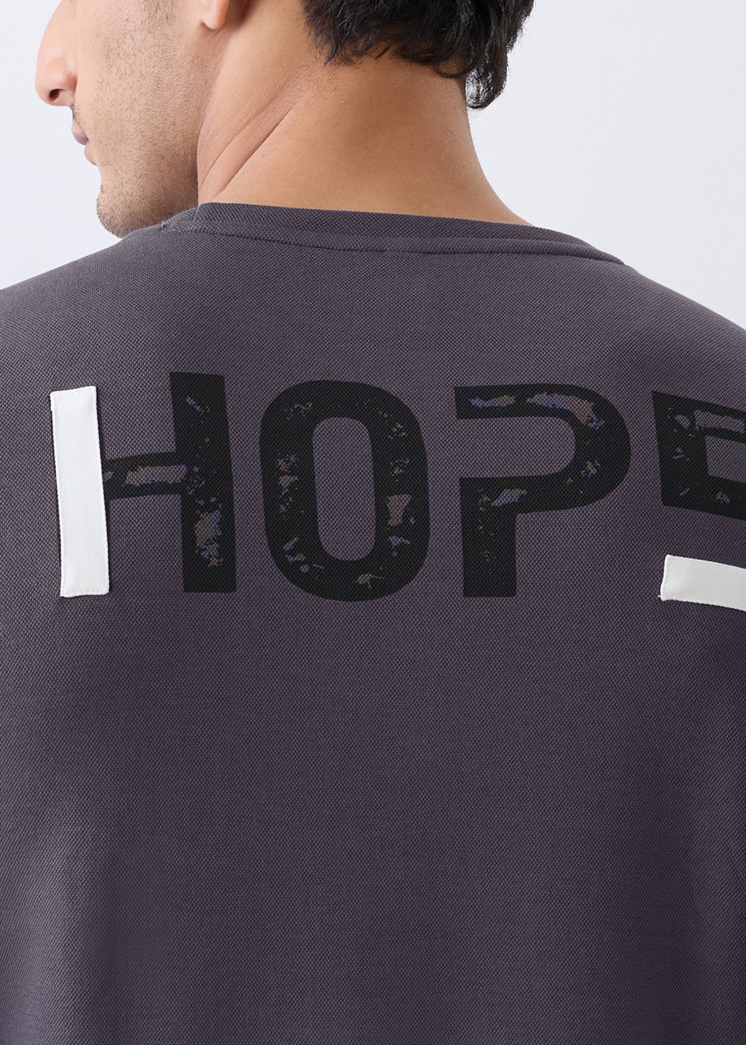 Stack Graphic Full Sleeve Sweatshirt: Charcoal