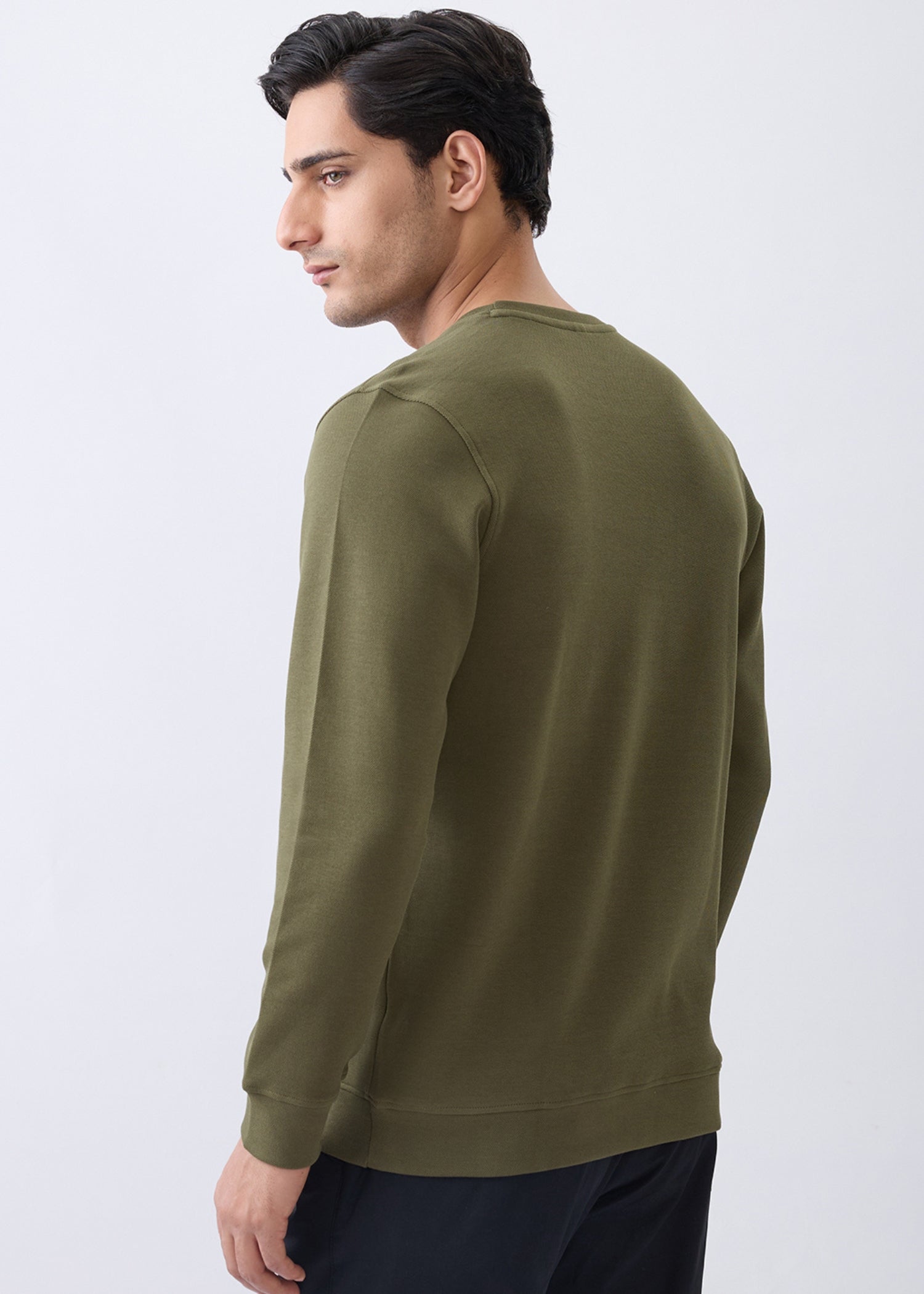 Instruments Graphic Full Sleeve Sweatshirt: Olive