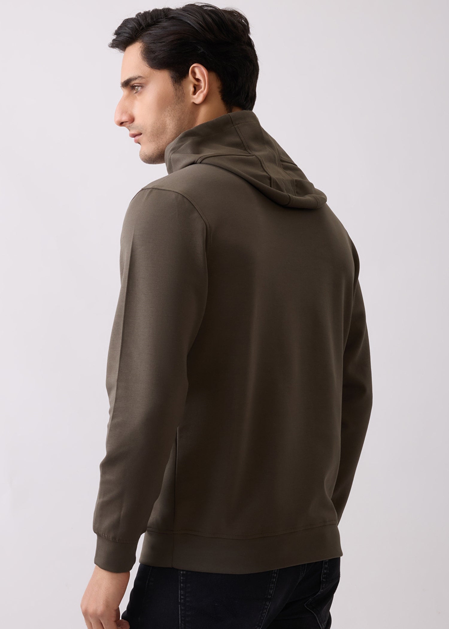 Incredible Printed Hoodie: Olive