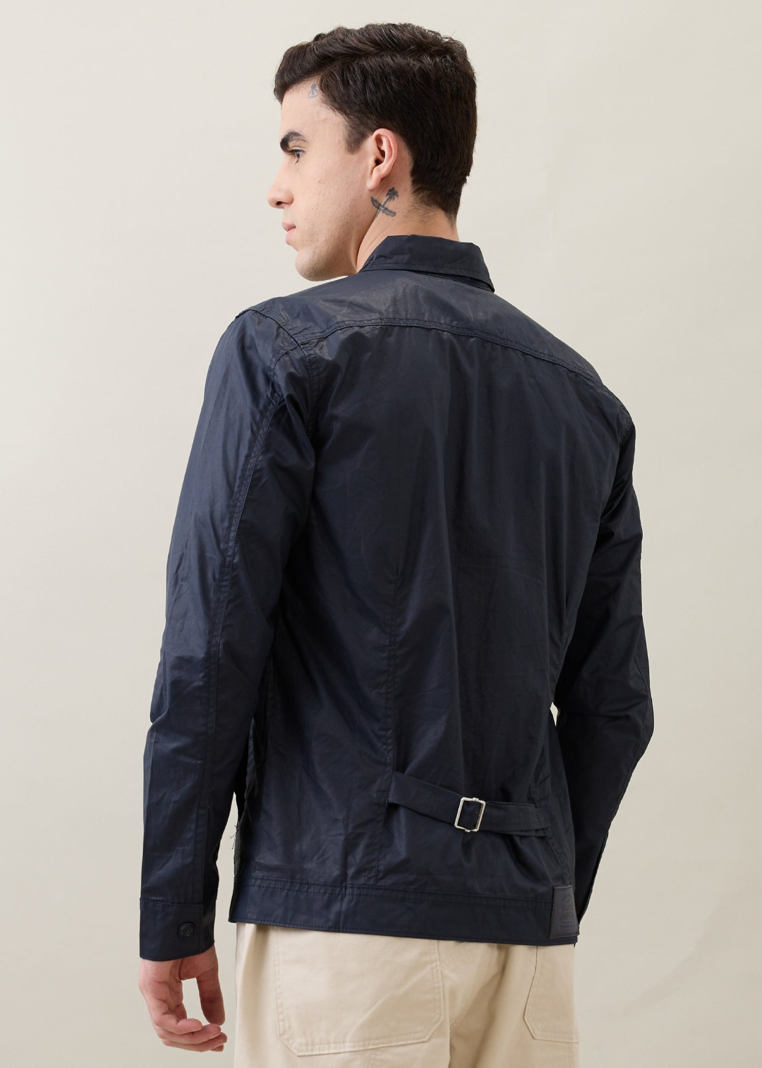 Teslin Utility Jacket: Navy