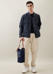 Teslin Utility Jacket: Navy