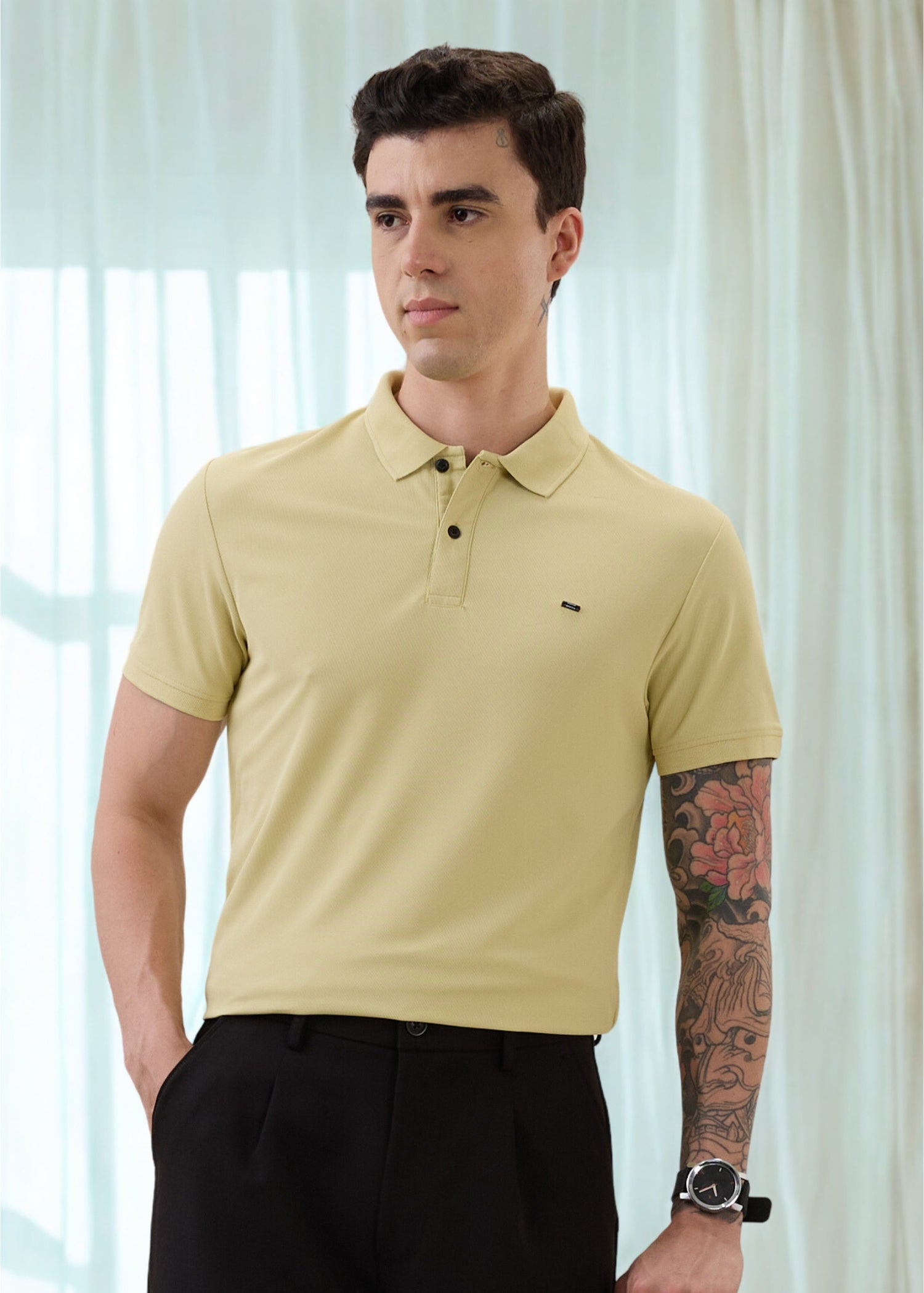 Cherry Half Sleeve Polo T-Shirt | Smart Casual Style