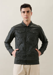 Teslin Utility Jacket: Olive