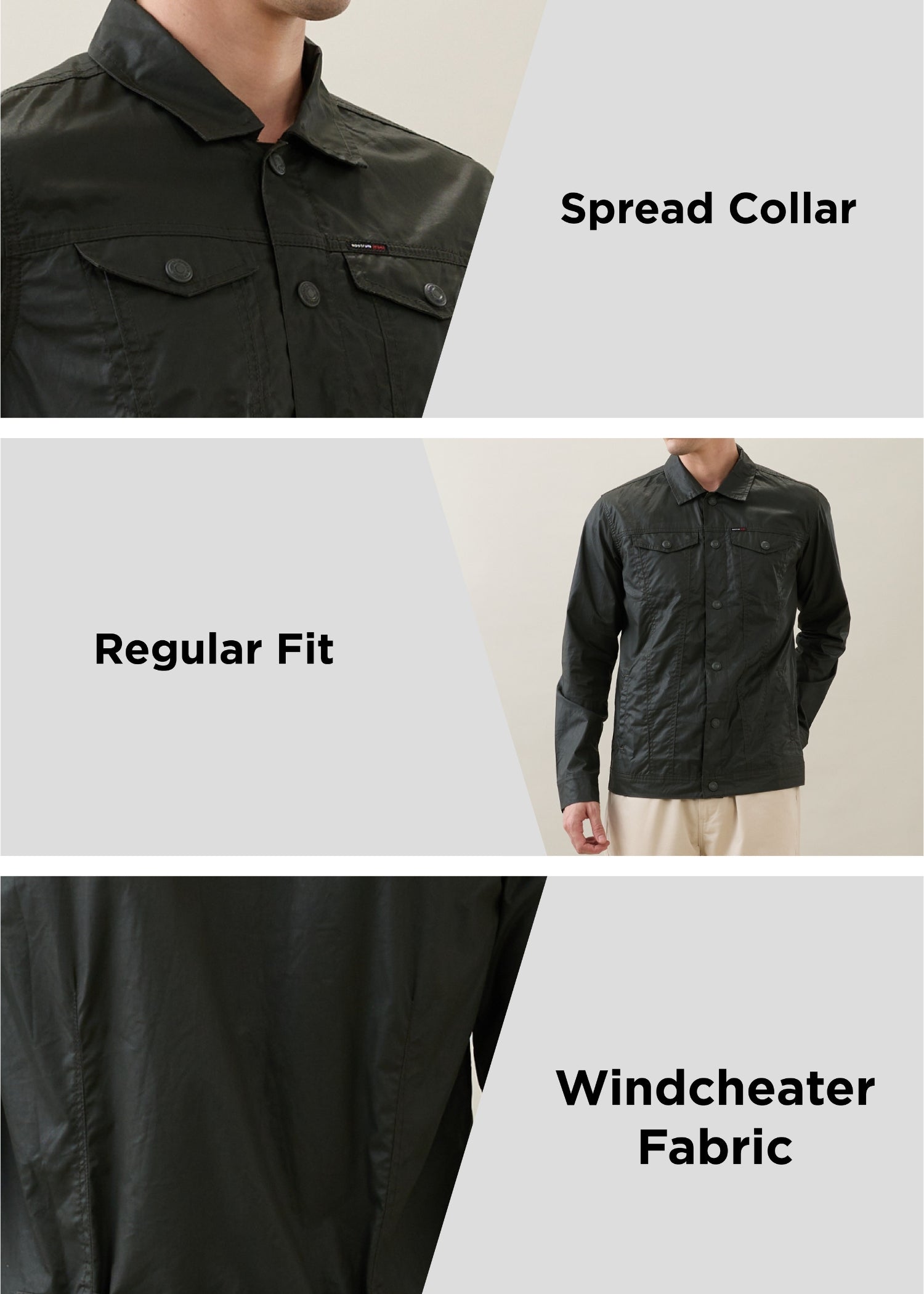 Teslin Utility Jacket: Olive