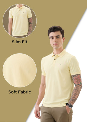 Cherry Half Sleeve Polo T-Shirt | Smart Casual Style