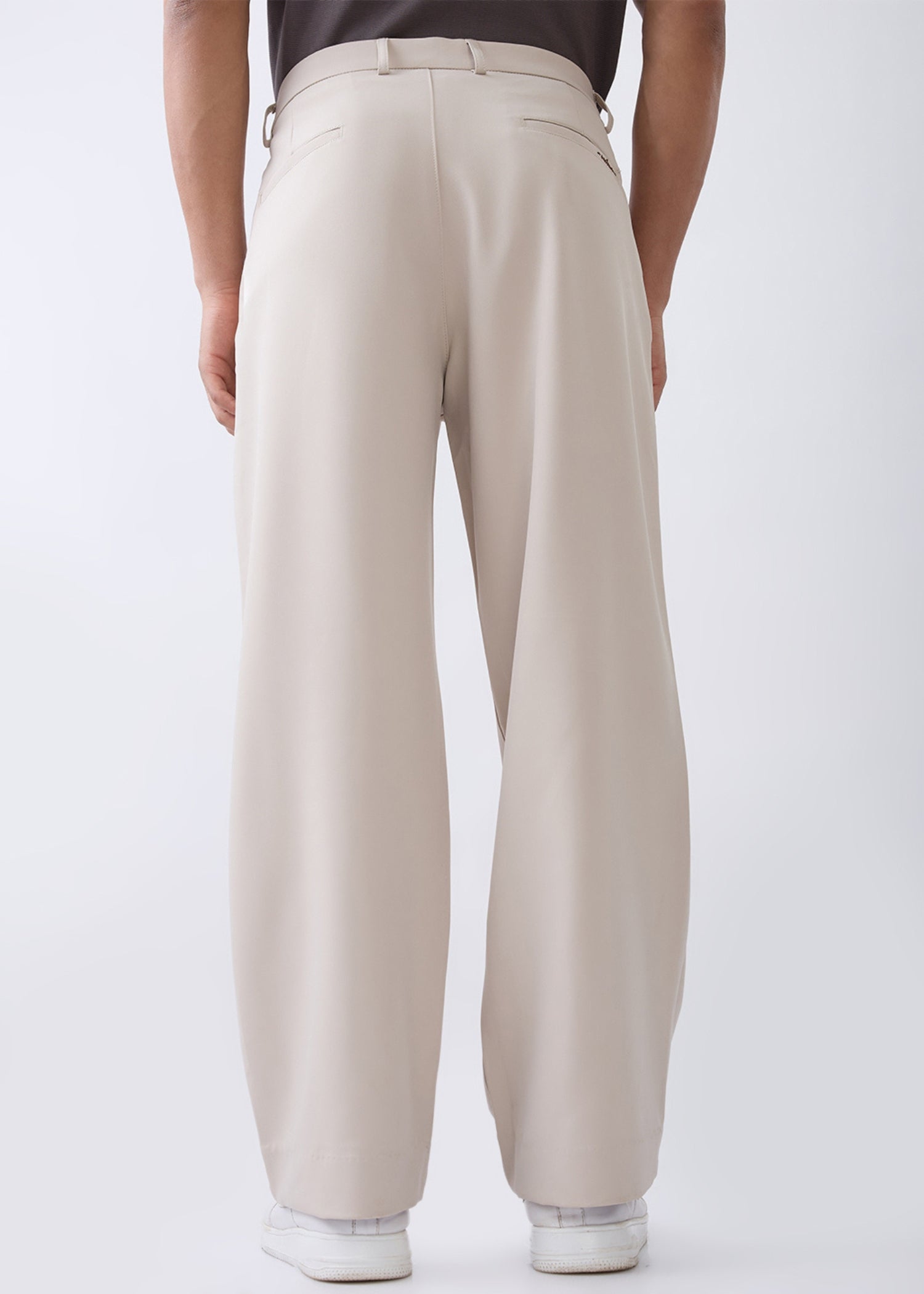 Trois Korean Fit Trousers: Beige