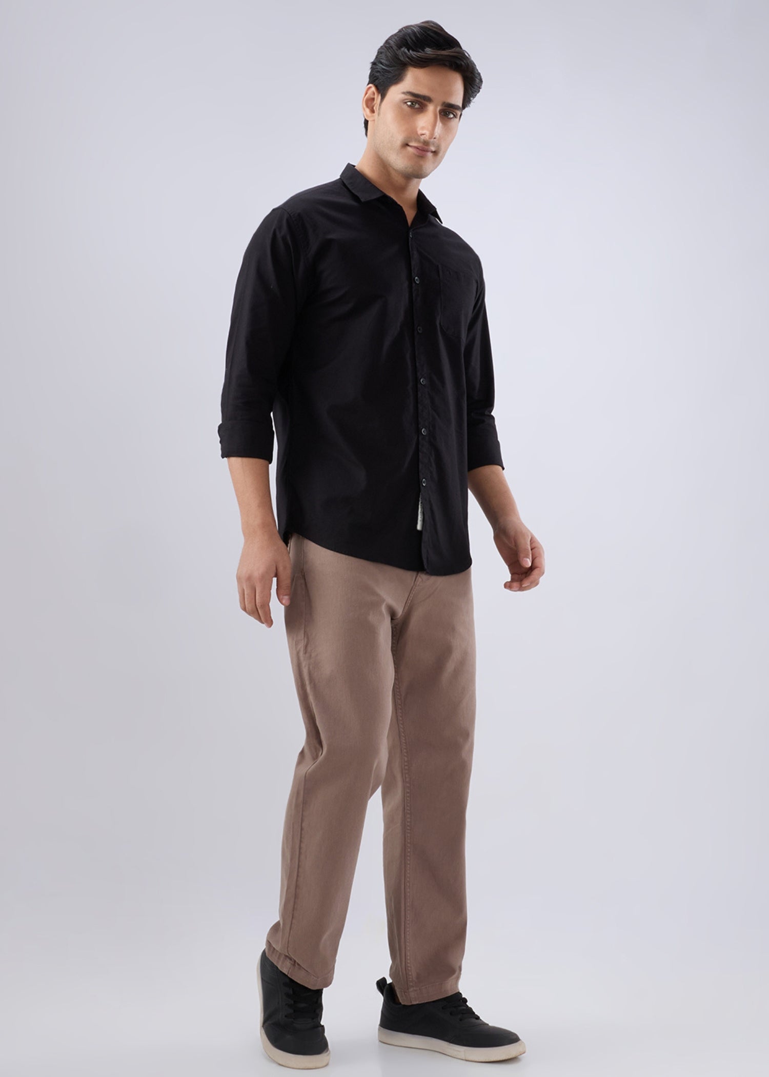 Munch Solid Full Sleeve Shirt