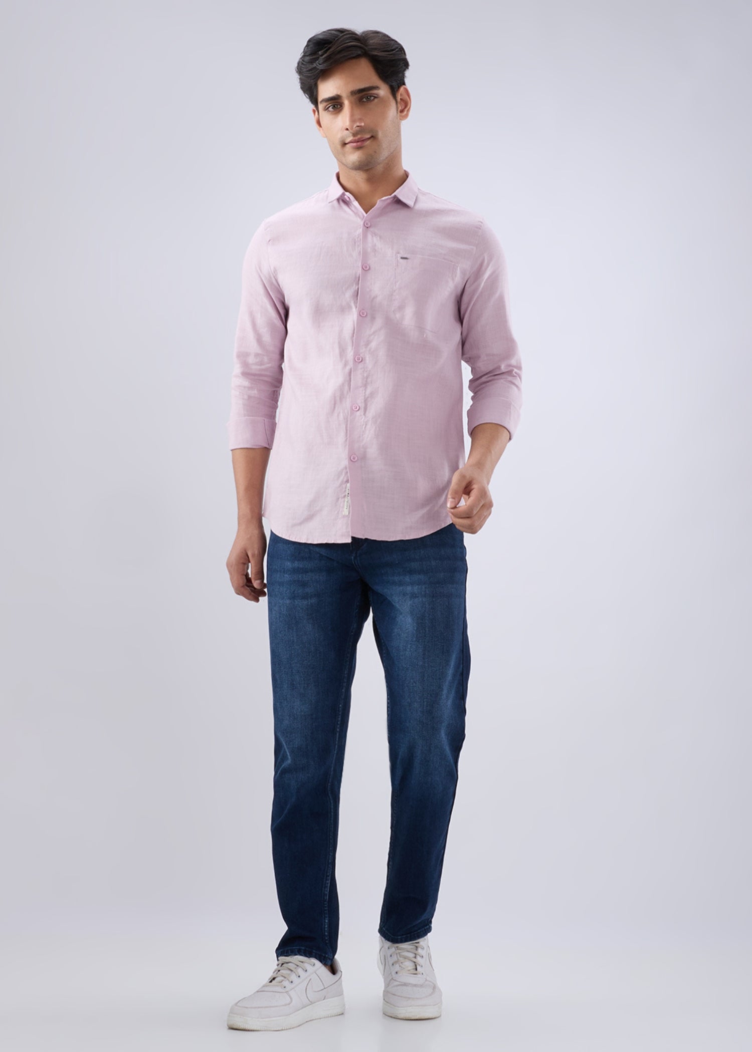 Keen Solid Full Sleeve Shirt: Lavender