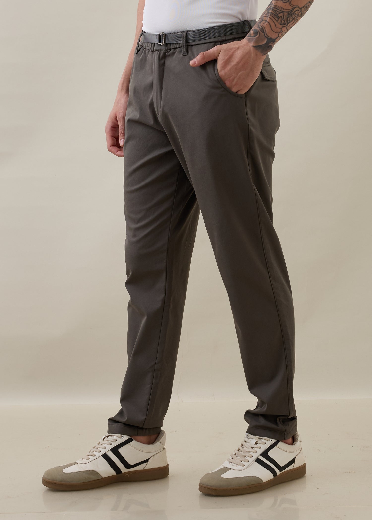 Morget Relaxed Fit Trouser: Dark Grey