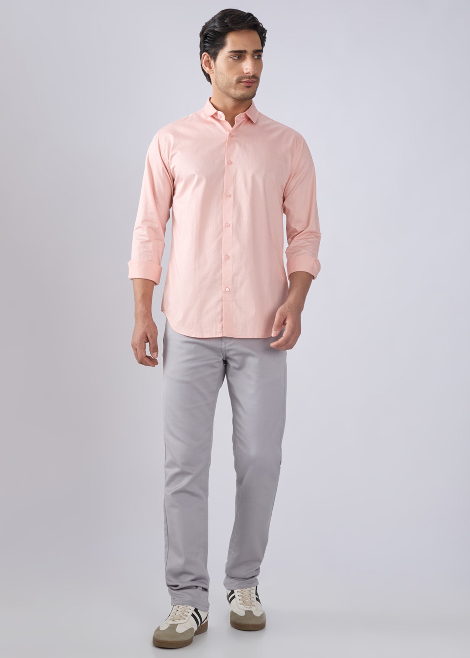 Carlson Solid Full Sleeve Shirt