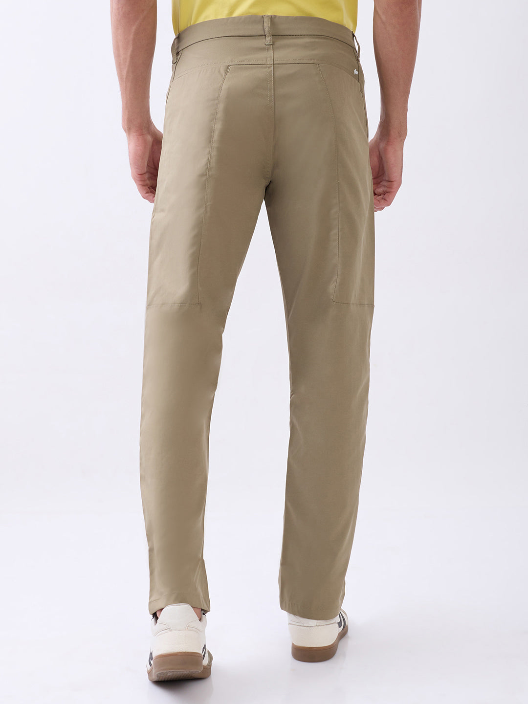 Rotica Straight Fit Formal Trouser: Khaki