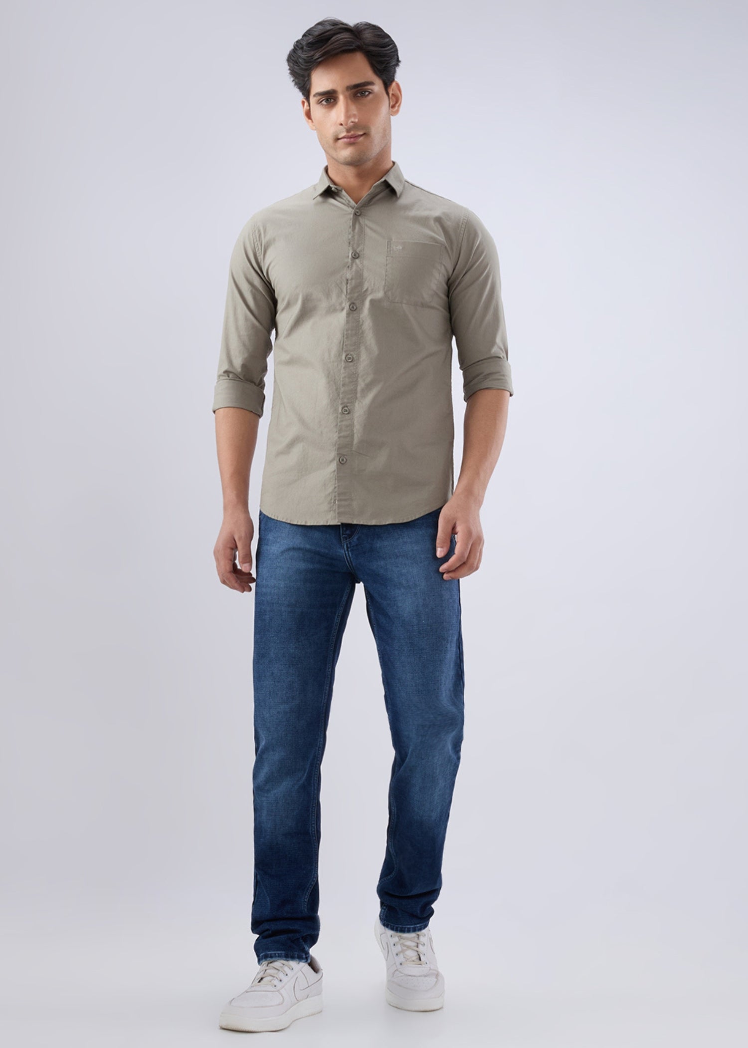 Munch Solid Full Sleeve Shirt