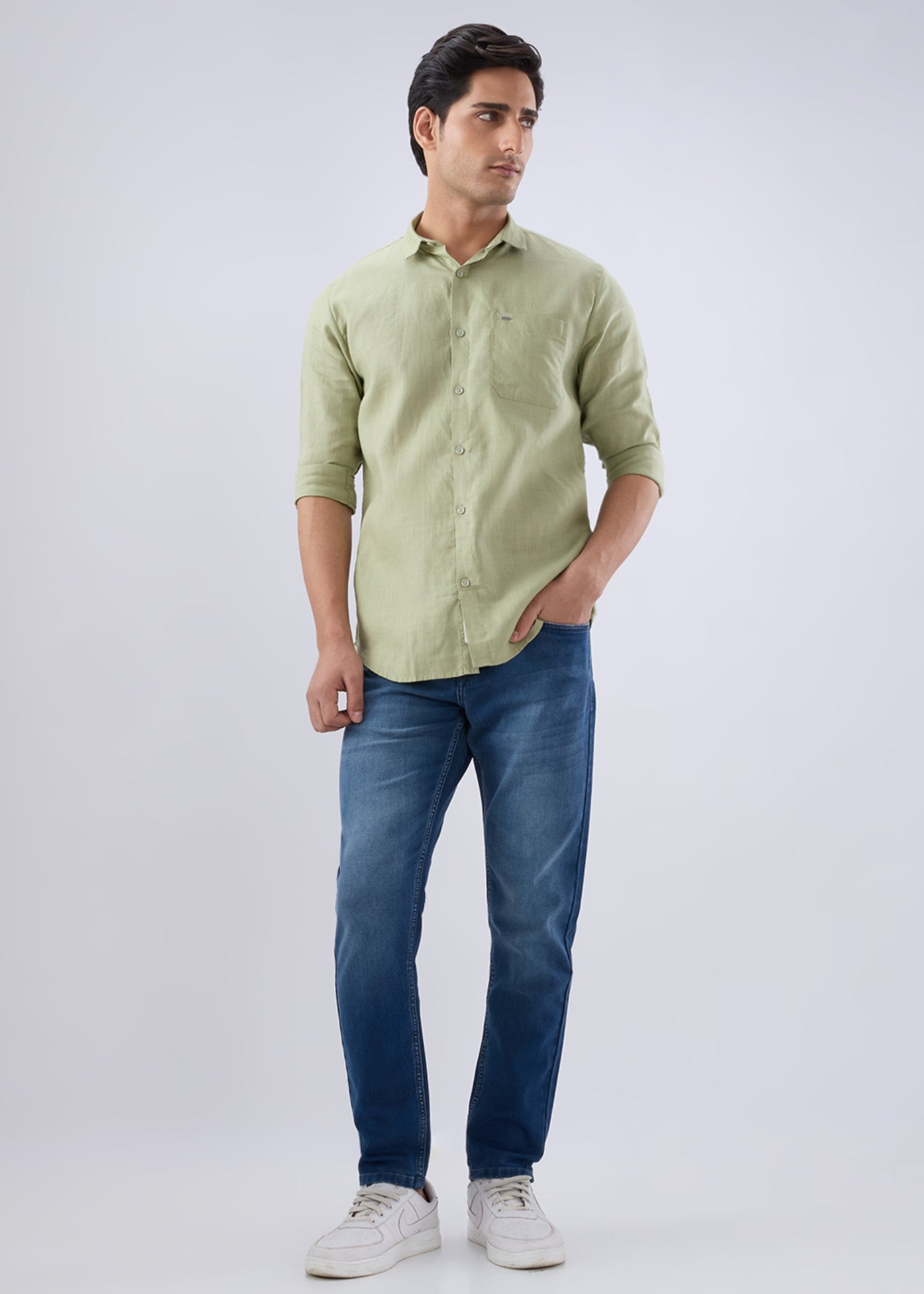 Keen Solid Full Sleeve Shirt: Pista