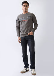 Dedicate Graphic Full Sleeve Sweatshirt: Olive