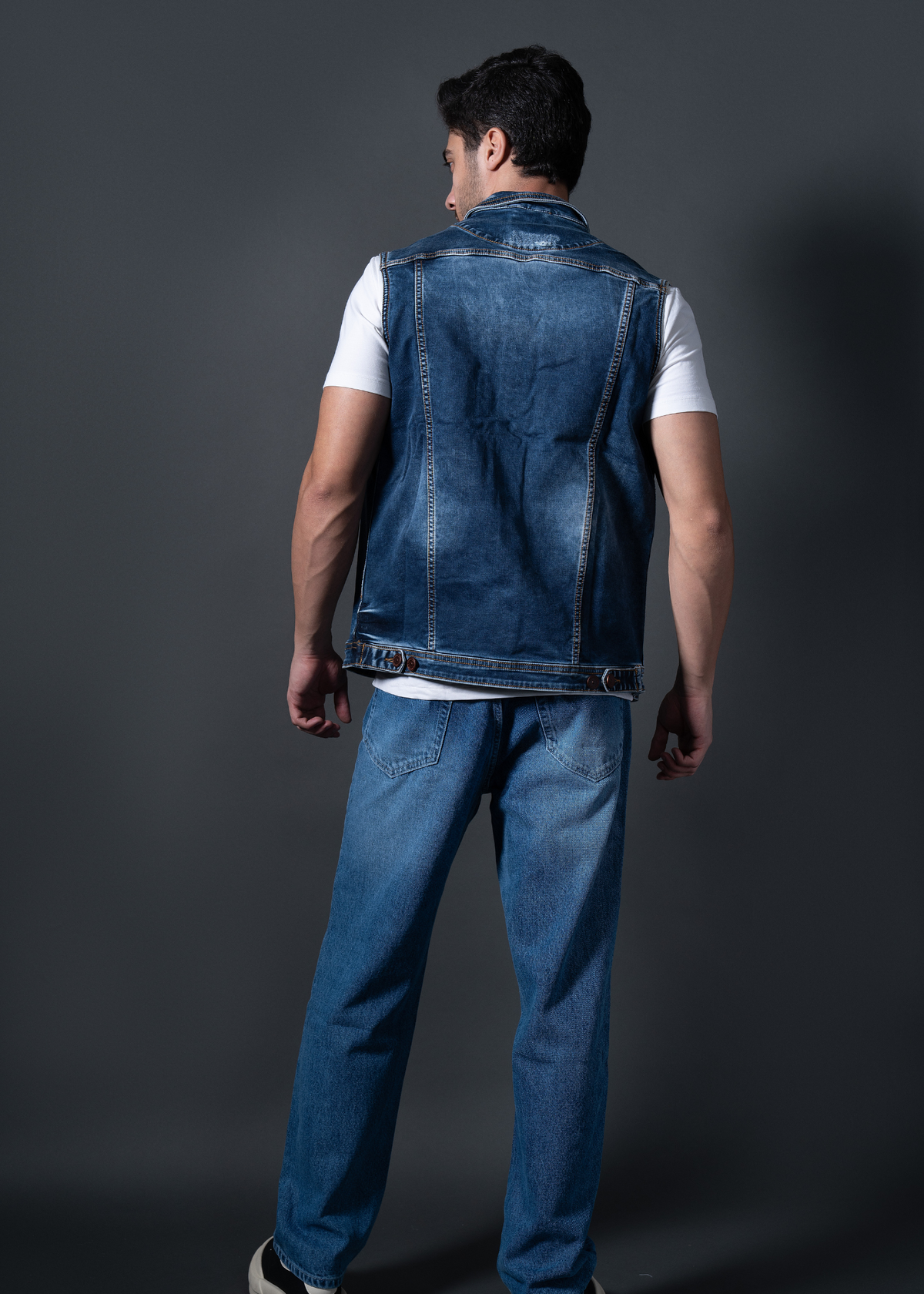 Monila Sleeveless Denim Jacket For Men Nostrum