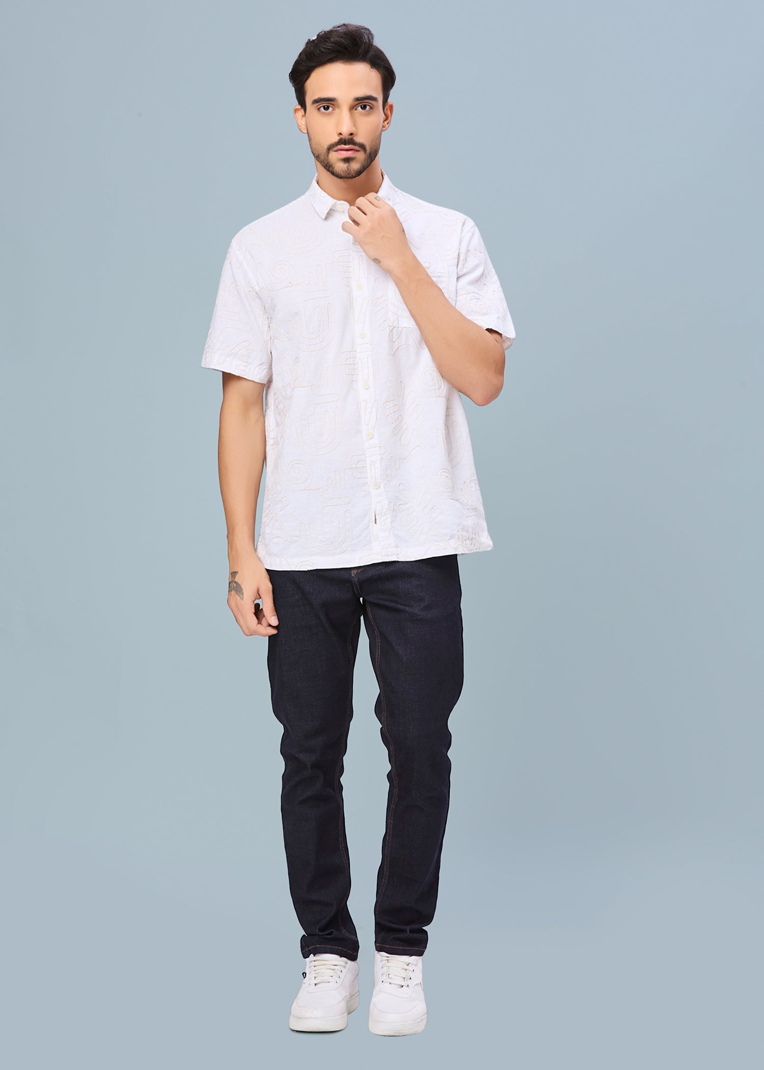 Anderson Embroidered Half Sleeve Shirt