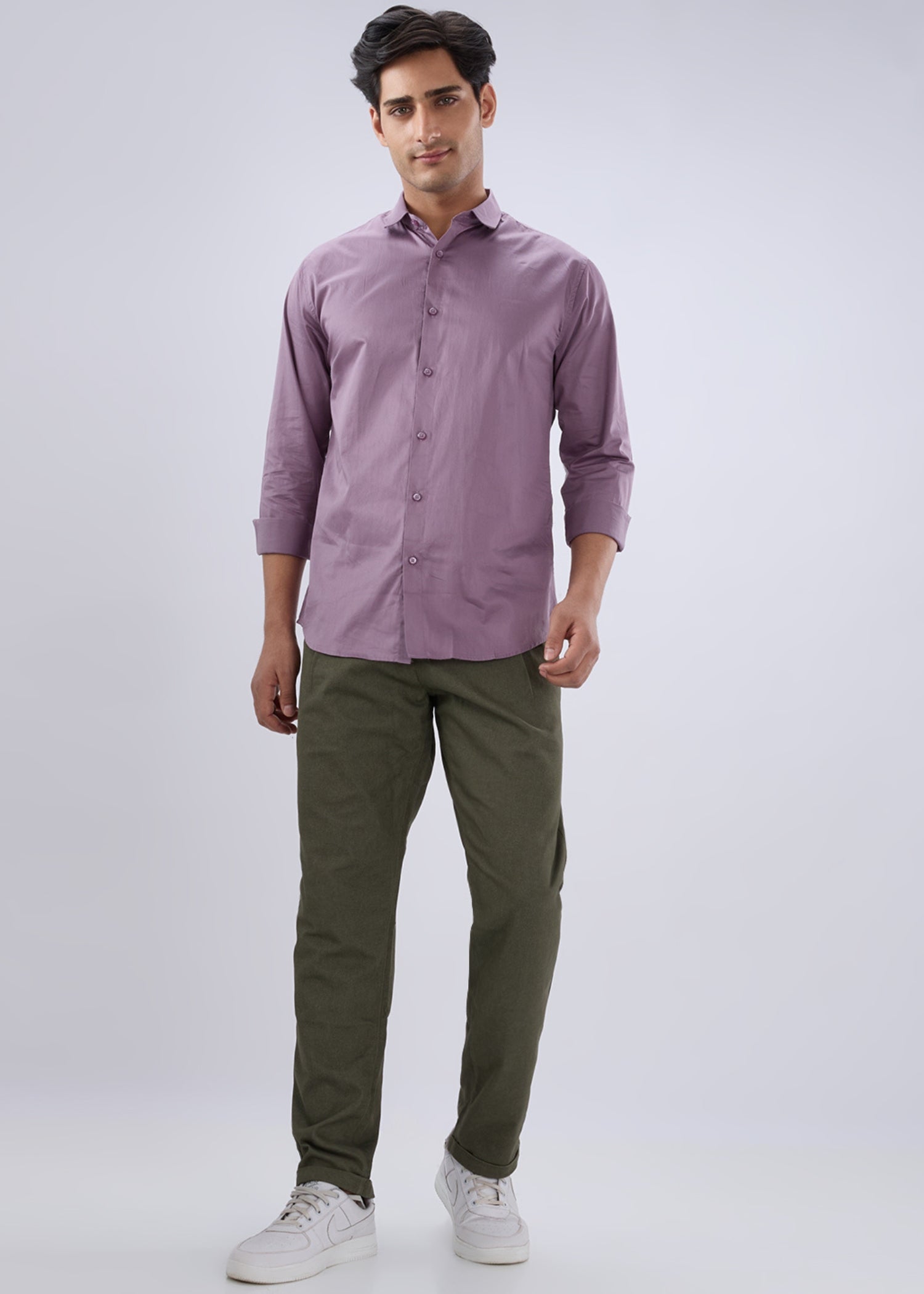 Carlson Solid Full Sleeve Shirt