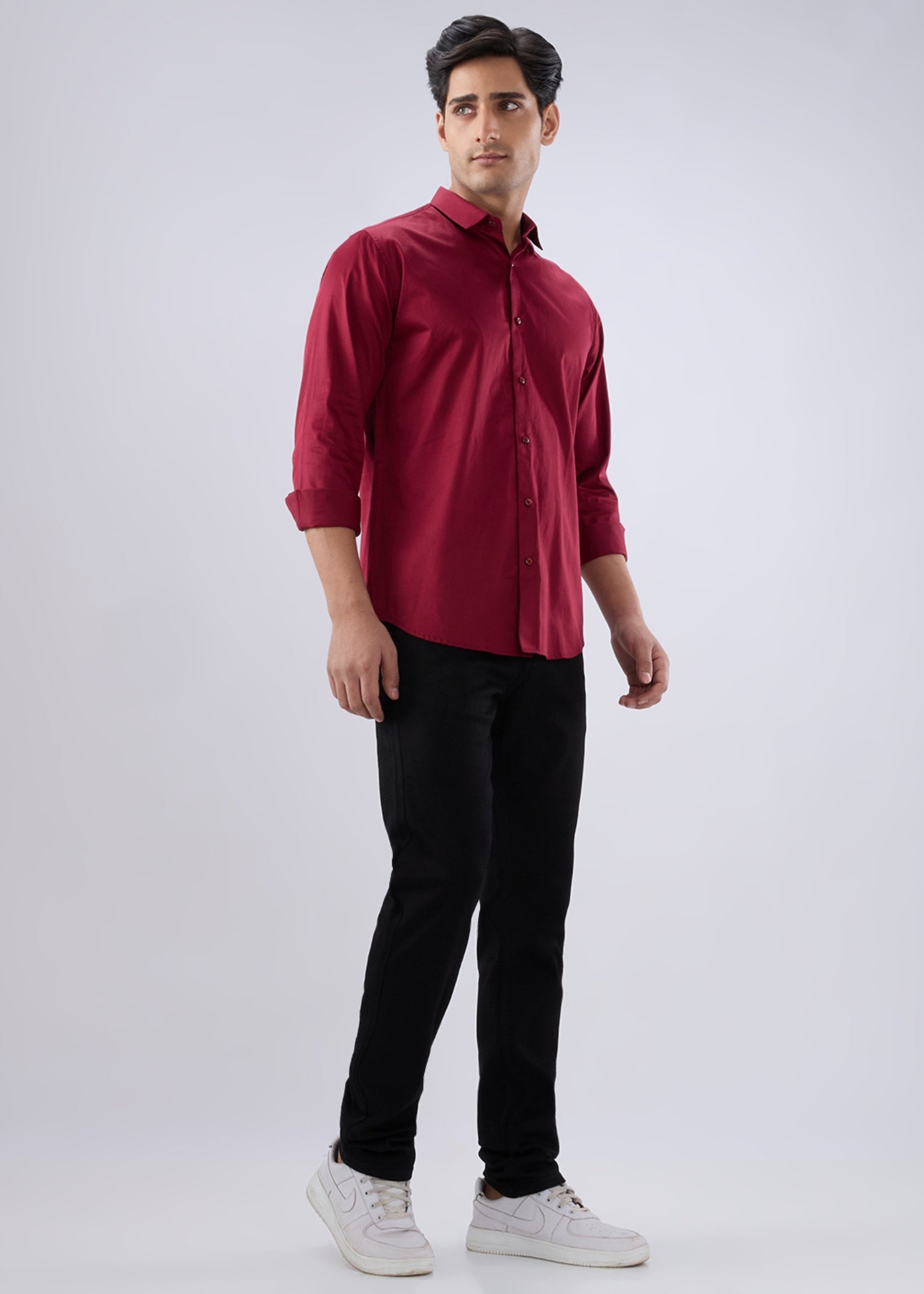 Carlson Solid Full Sleeve Shirt