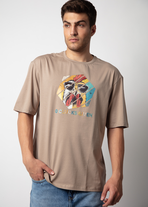 Twain Graphic Printed Oversized T-shirt For Men Nostrum