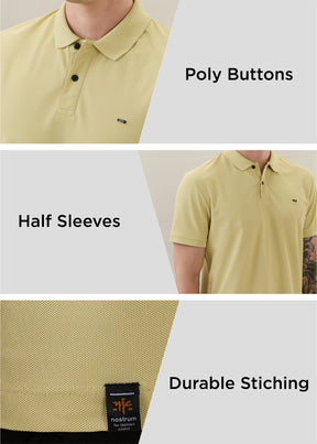 Cherry Half Sleeve Polo T-Shirt | Smart Casual Style