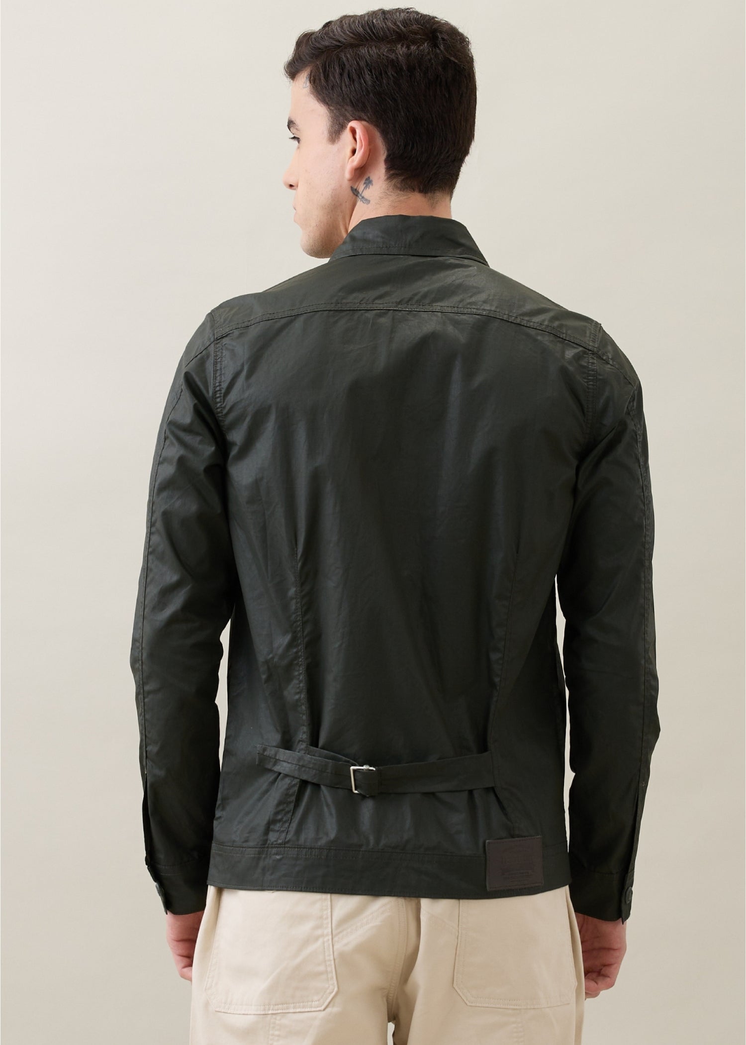 Teslin Utility Jacket: Olive