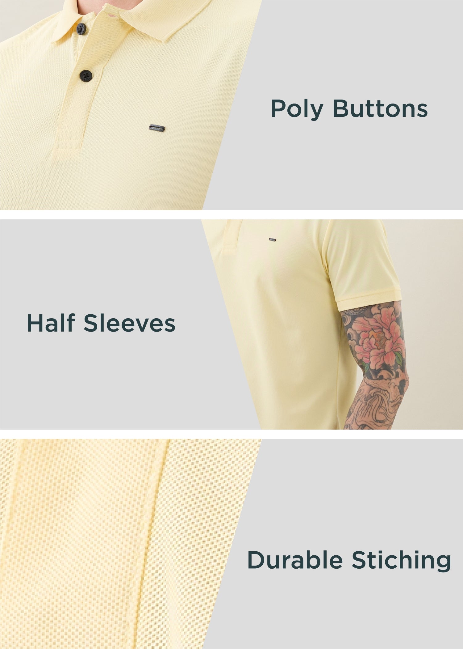 Cherry Half Sleeve Polo T-Shirt | Smart Casual Style