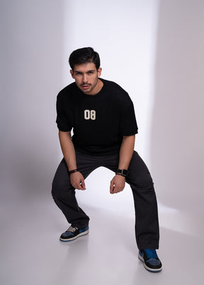 Oversized Number Print T-Shirt for Men | Casual Streetwear Tee