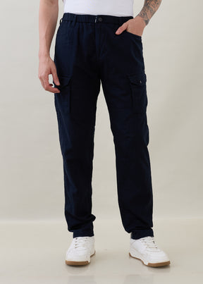 Canopy Cotton Relaxed Cargo: Navy