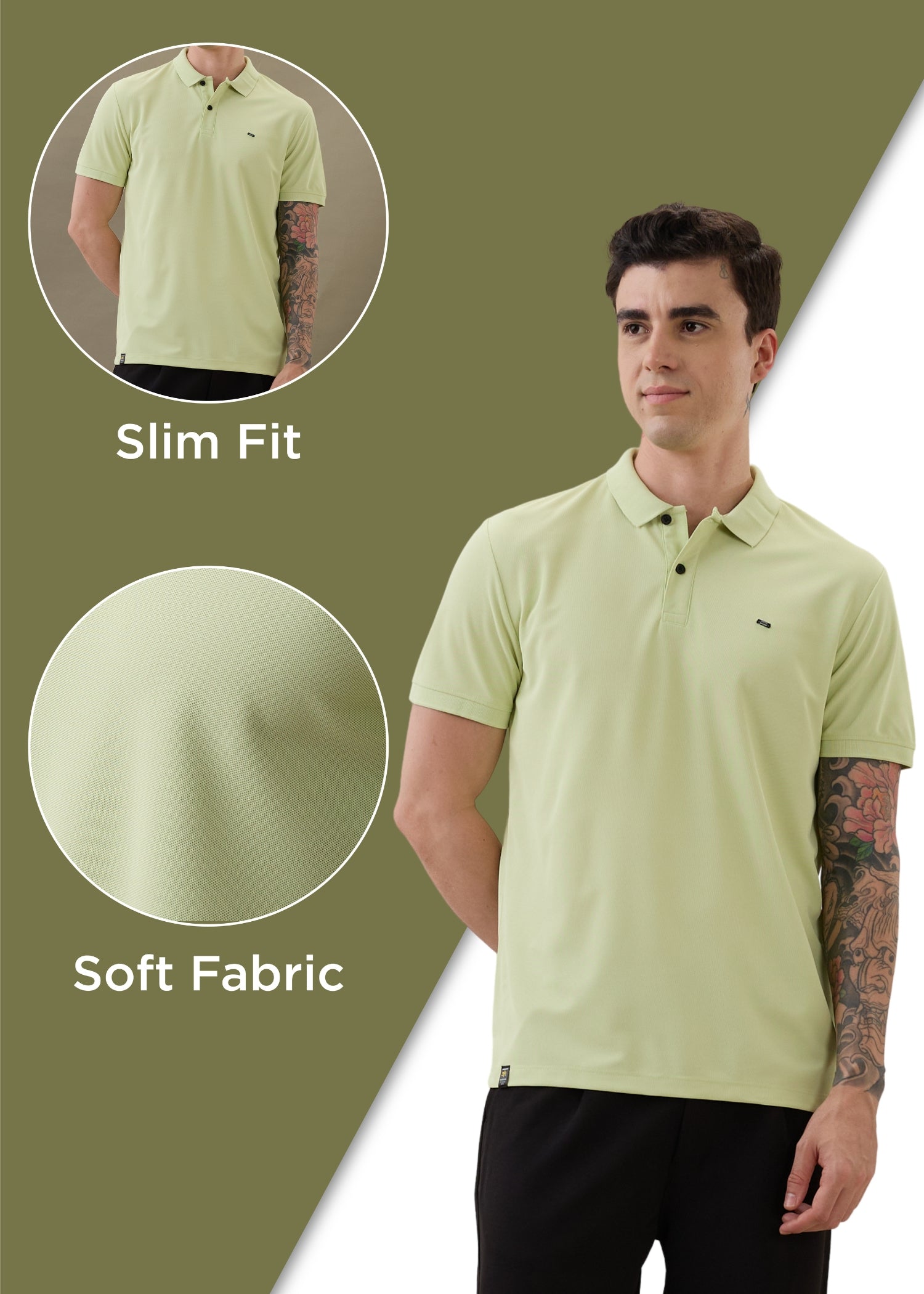 Cherry Half Sleeve T-shirt: Mint