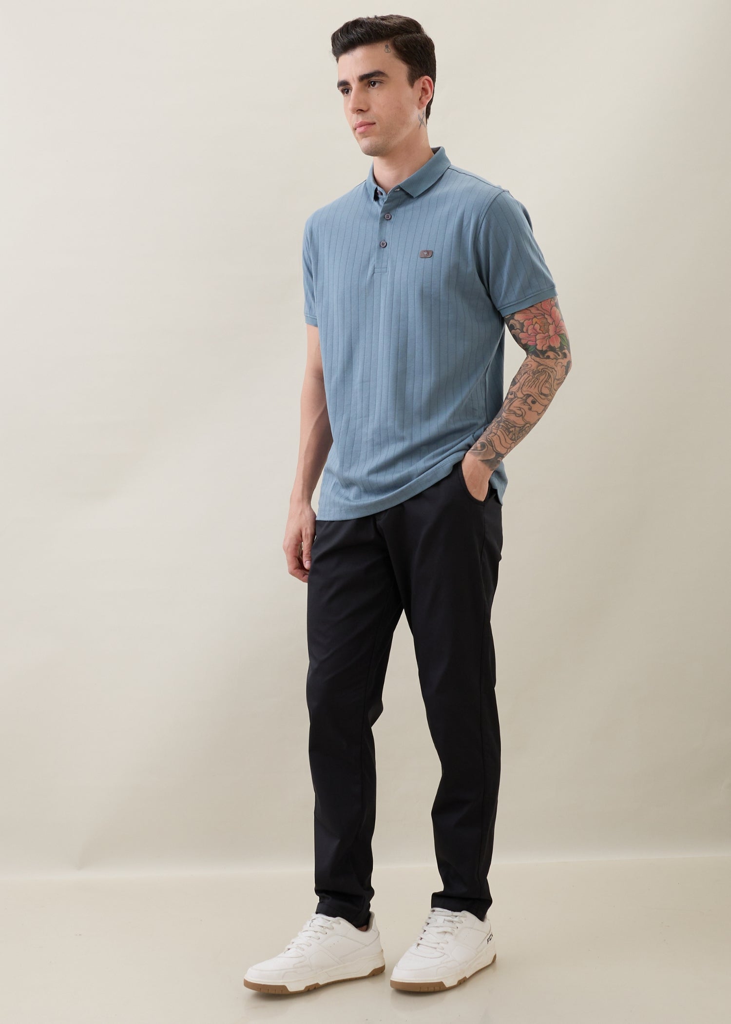Morget Relaxed Fit Trouser: Charcoal