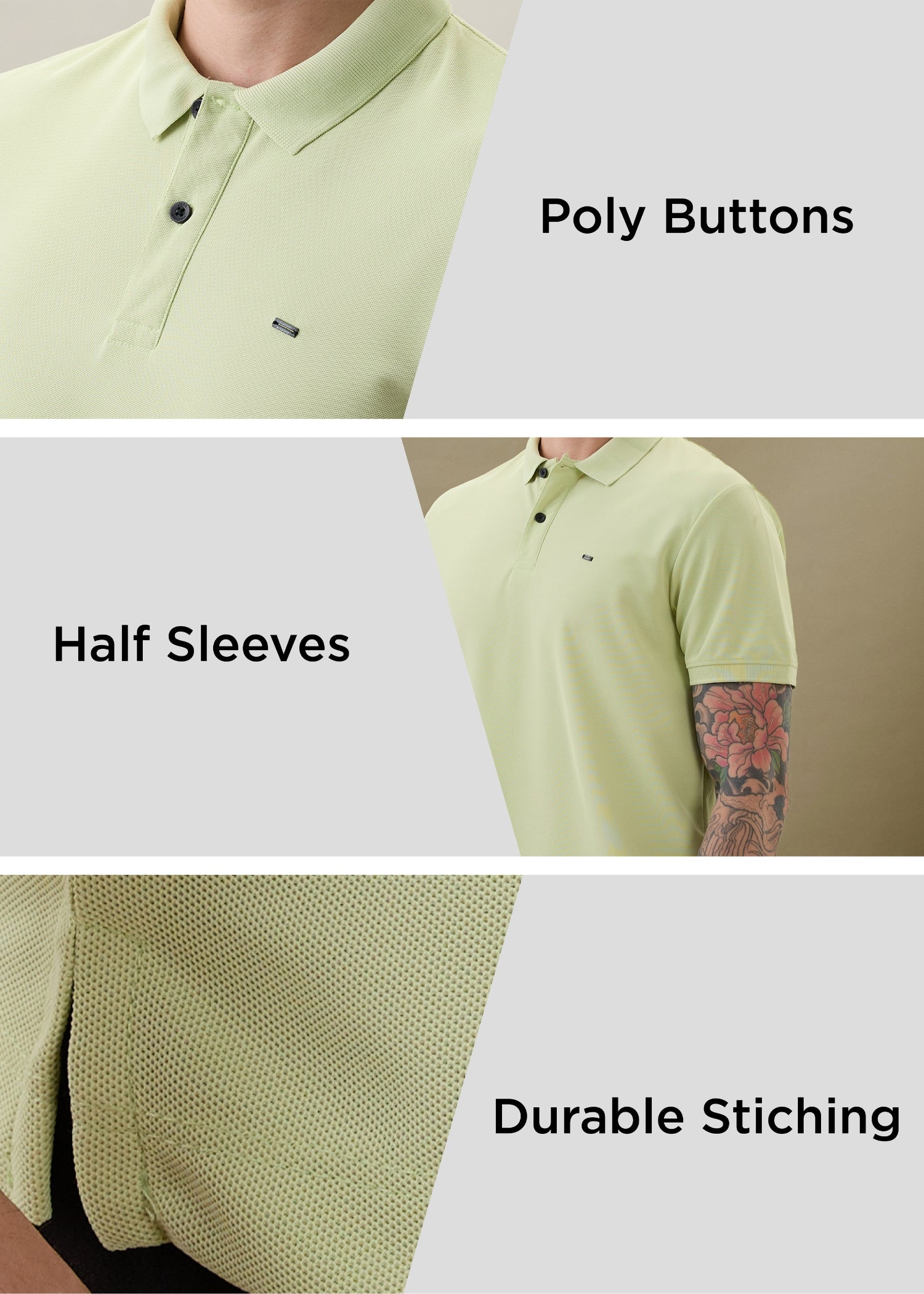 Cherry Half Sleeve Polo T-Shirt | Smart Casual Style