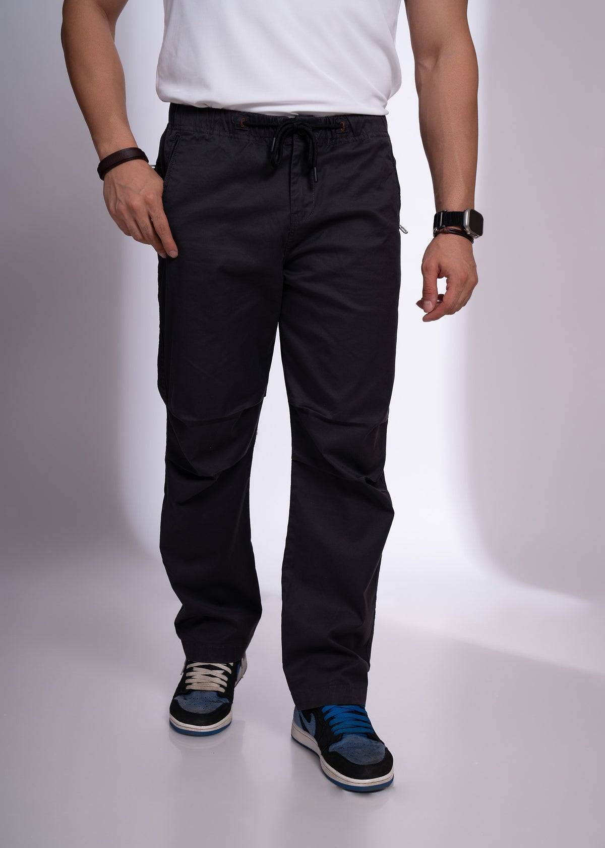 Men’s Parachute Pants | Relaxed Fit Drawstring Trousers