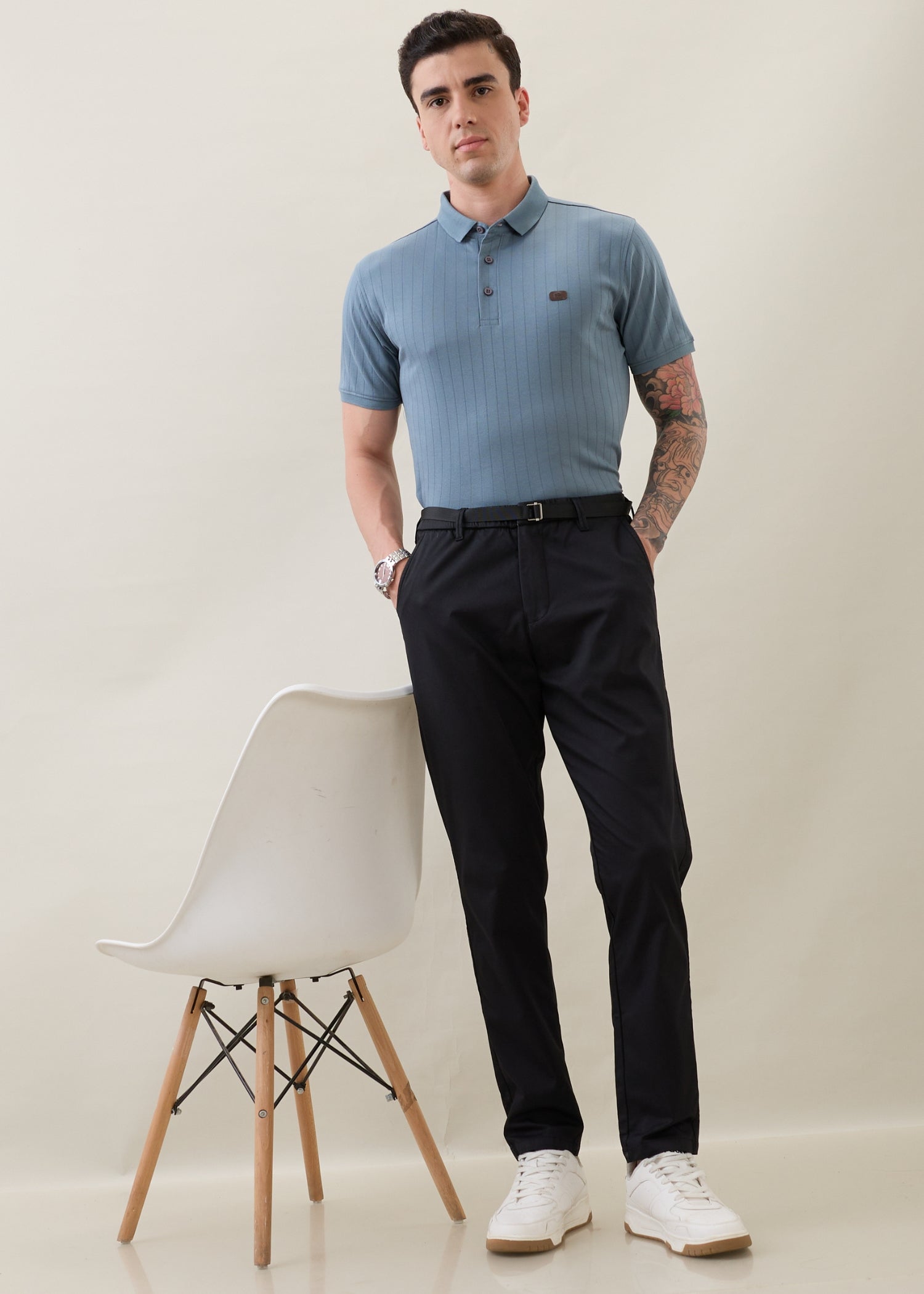 Morget Relaxed Fit Trouser: Charcoal