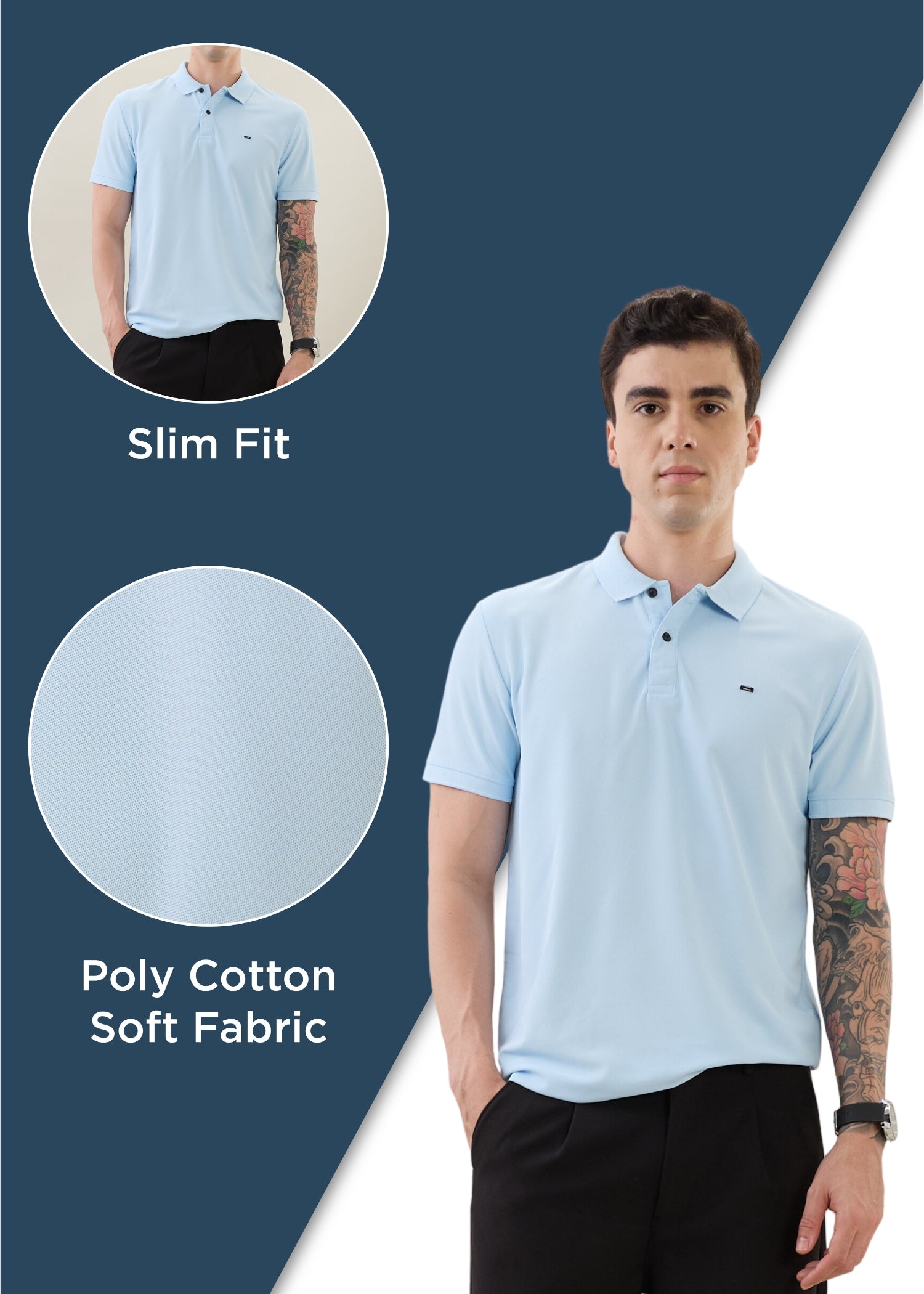Cherry Half Sleeve Polo T-Shirt | Smart Casual Style
