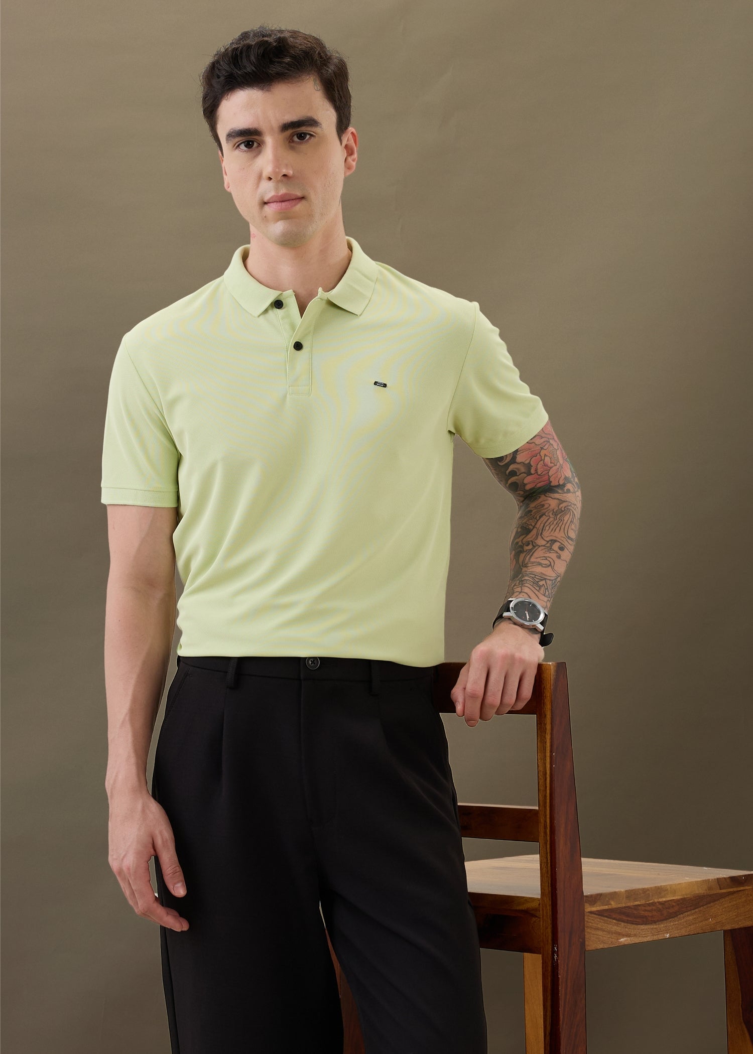 Cherry Half Sleeve T-shirt: Mint