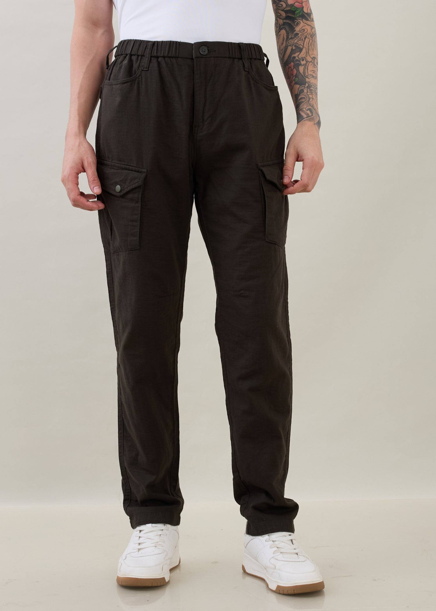 Canopy Cotton Relaxed Cargo: Beige