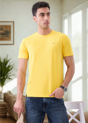 Arch Solid Half Sleeve T-Shirt: Lemon