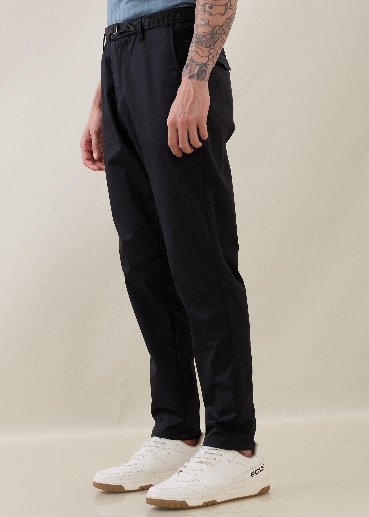 Morget Relaxed Fit Trouser: Charcoal