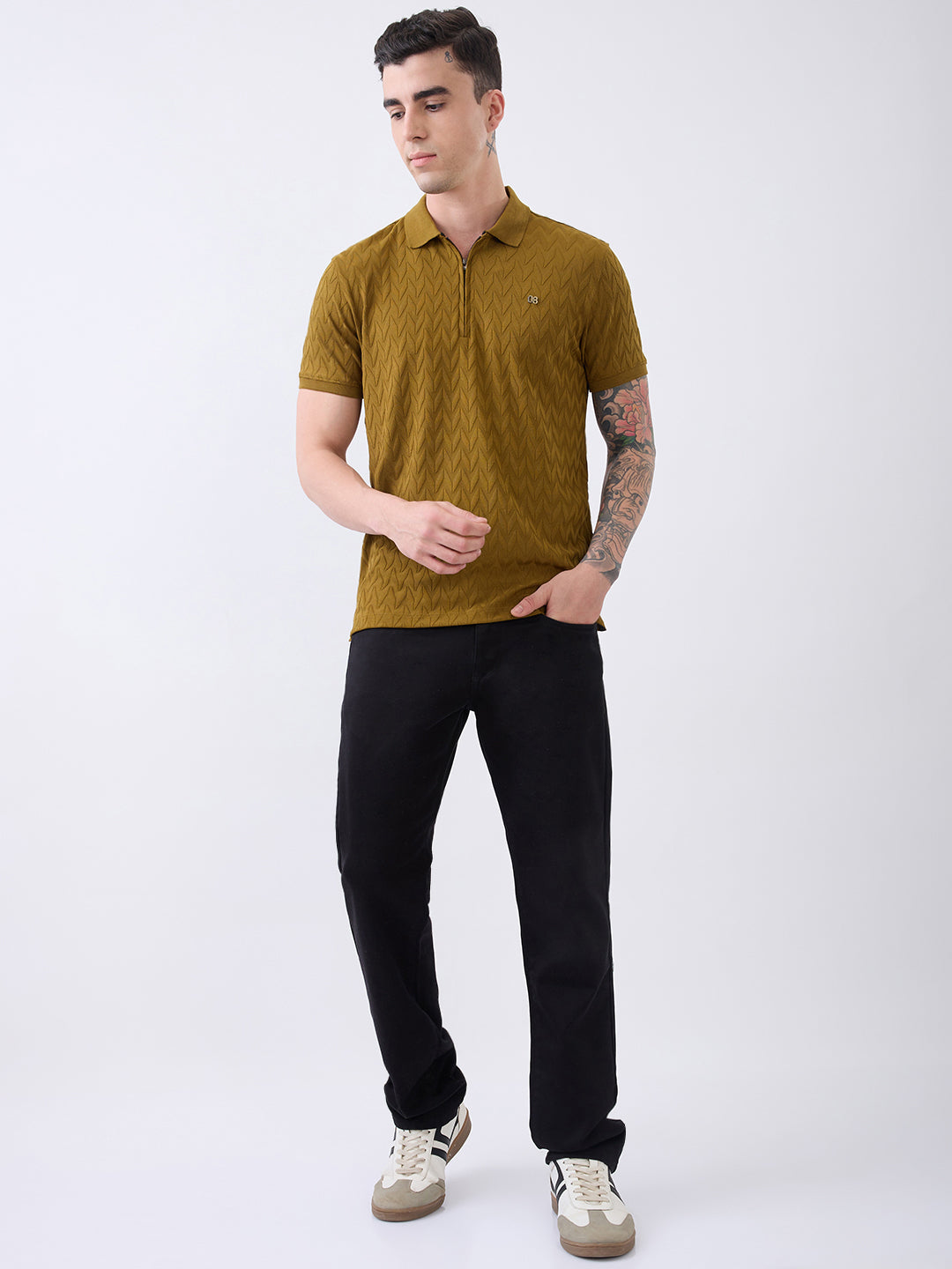 Sibiline Textured Polo T-Shirt