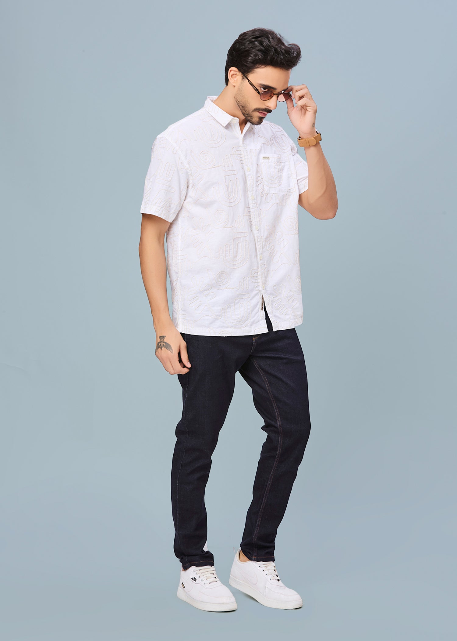 Anderson Embroidered Half Sleeve Shirt