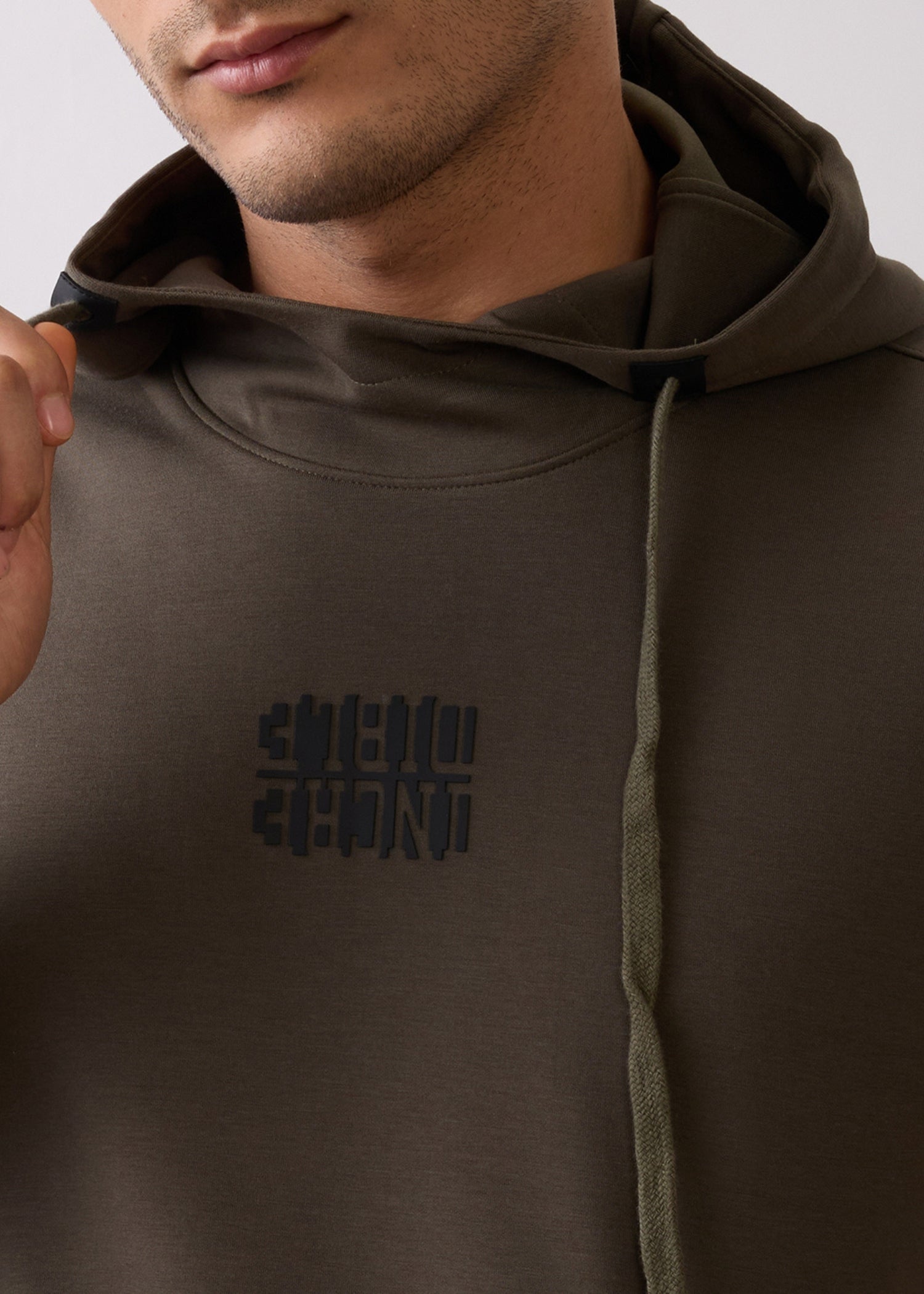 Incredible Printed Hoodie: Olive
