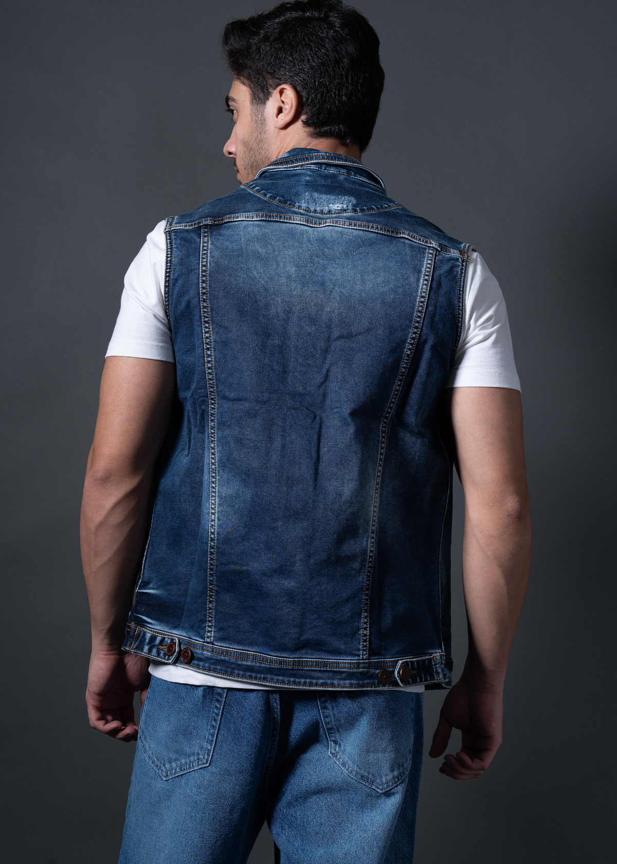 Monila Sleeveless Denim Jacket For Men Nostrum