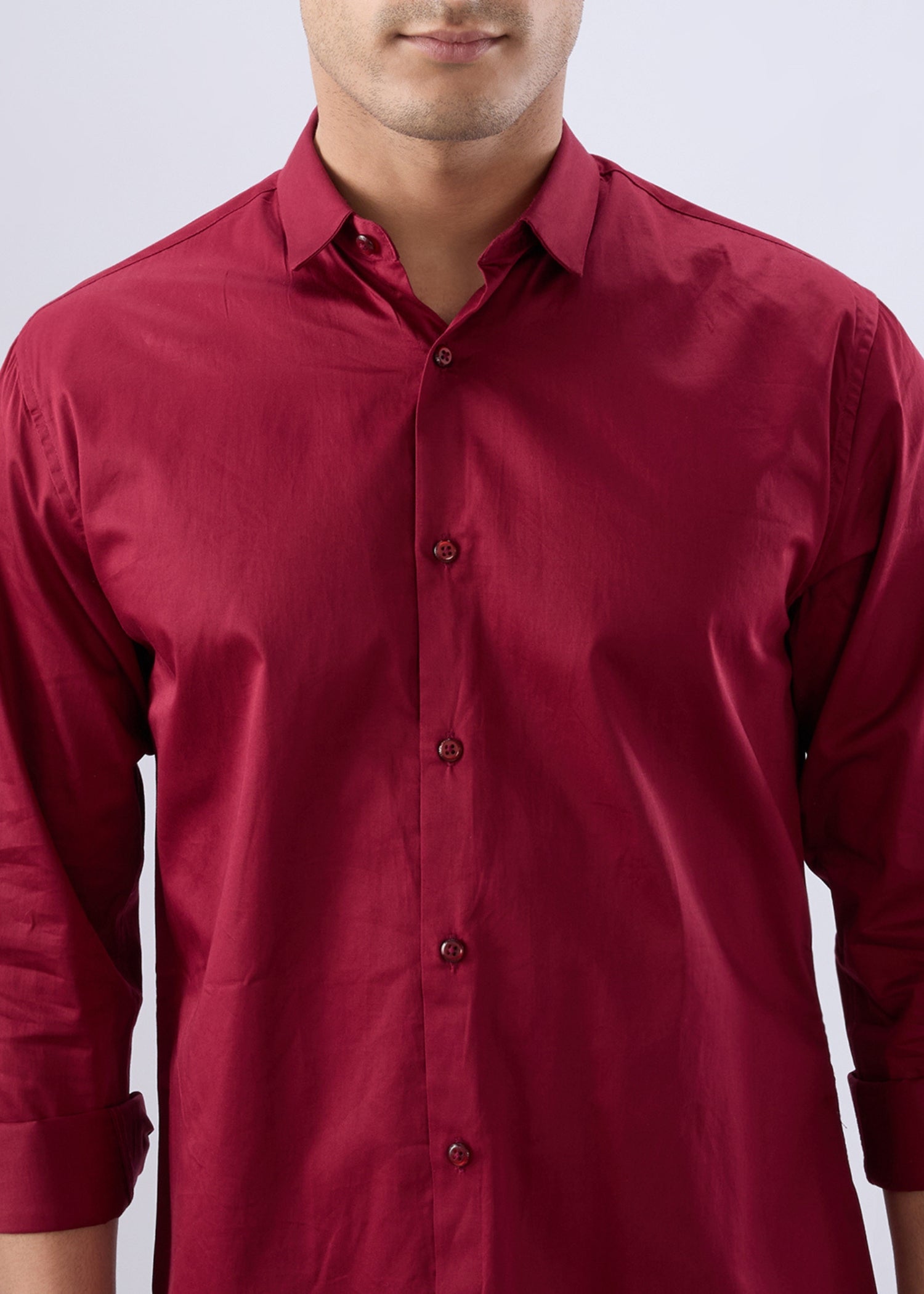 Carlson Solid Full Sleeve Shirt