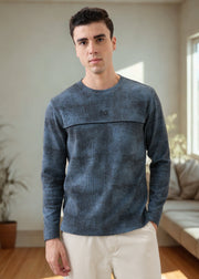 Addicted Distressed Pullover: Stone Grey