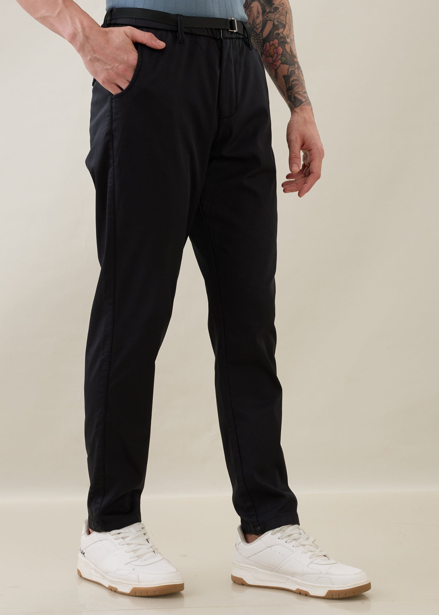 Morget Relaxed Fit Trouser: Charcoal