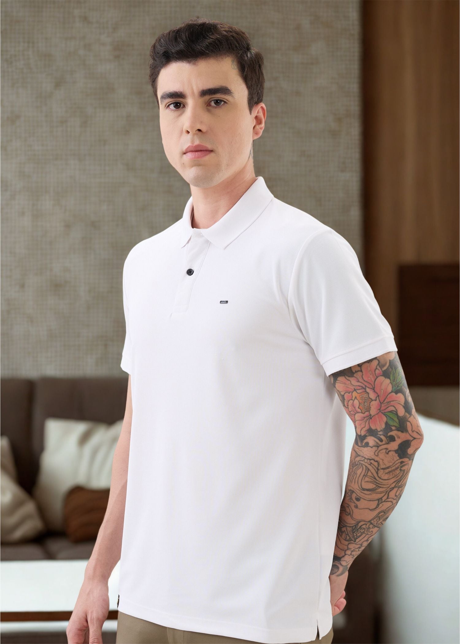 Cherry Half Sleeve Polo T-Shirt | Smart Casual Style