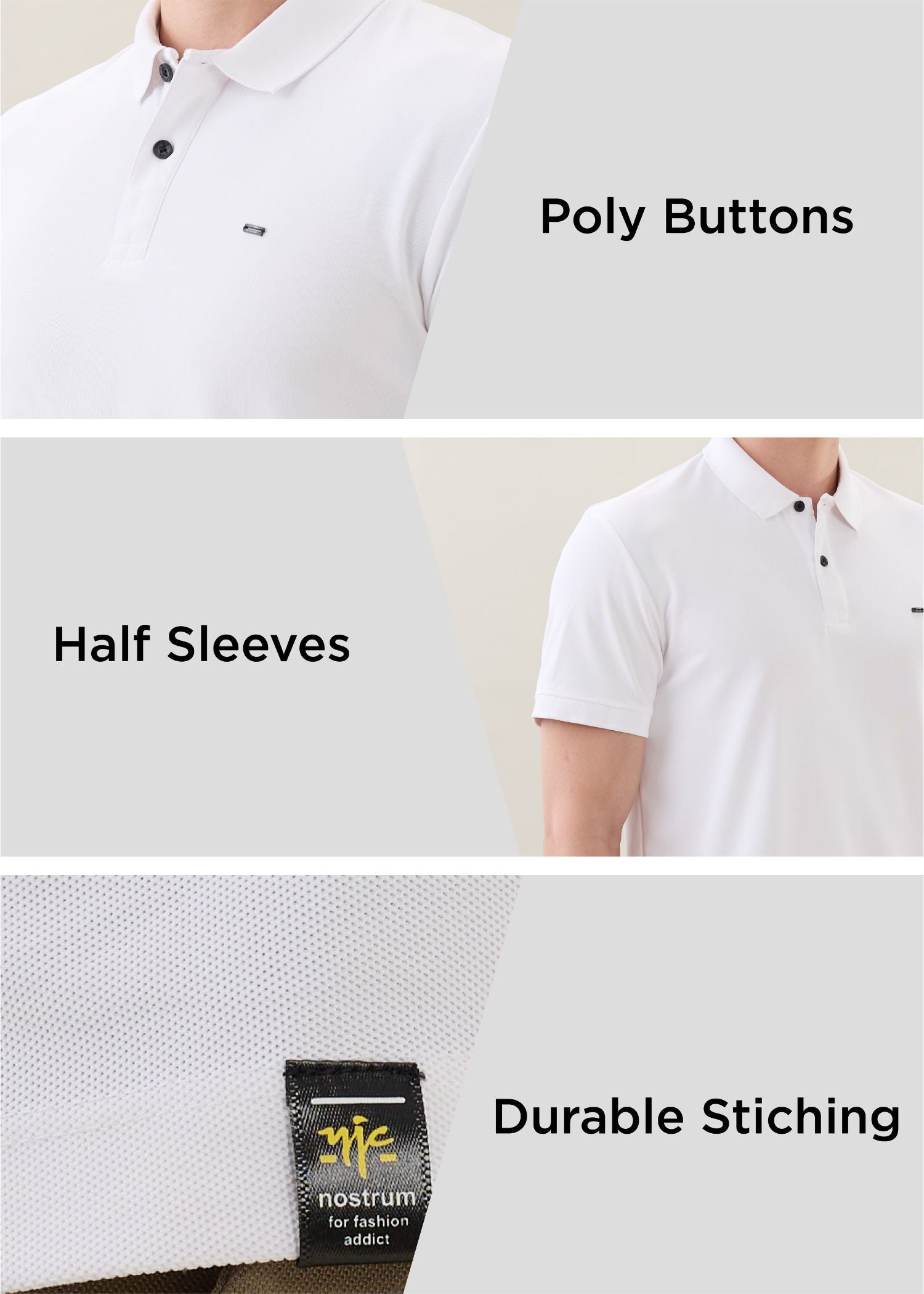 Cherry Half Sleeve T-shirt: White