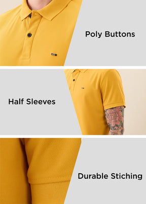 Cherry Half Sleeve Polo T-Shirt | Smart Casual Style
