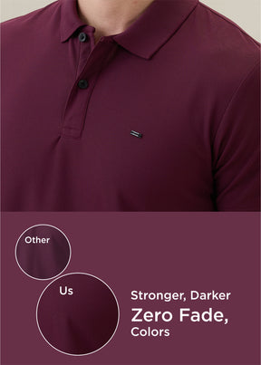 Cherry Half Sleeve Polo T-Shirt | Smart Casual Style