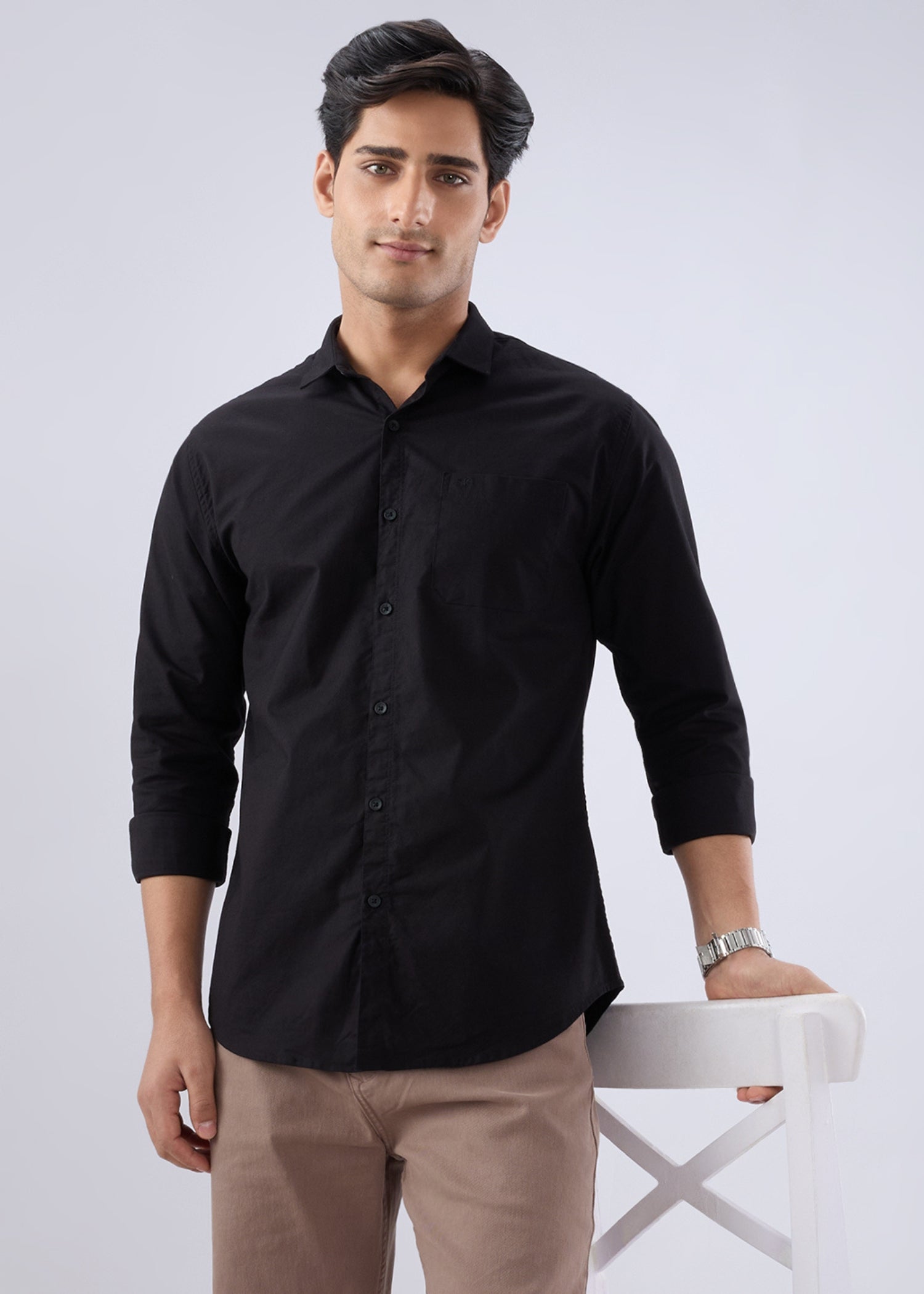 Munch Solid Full Sleeve Shirt